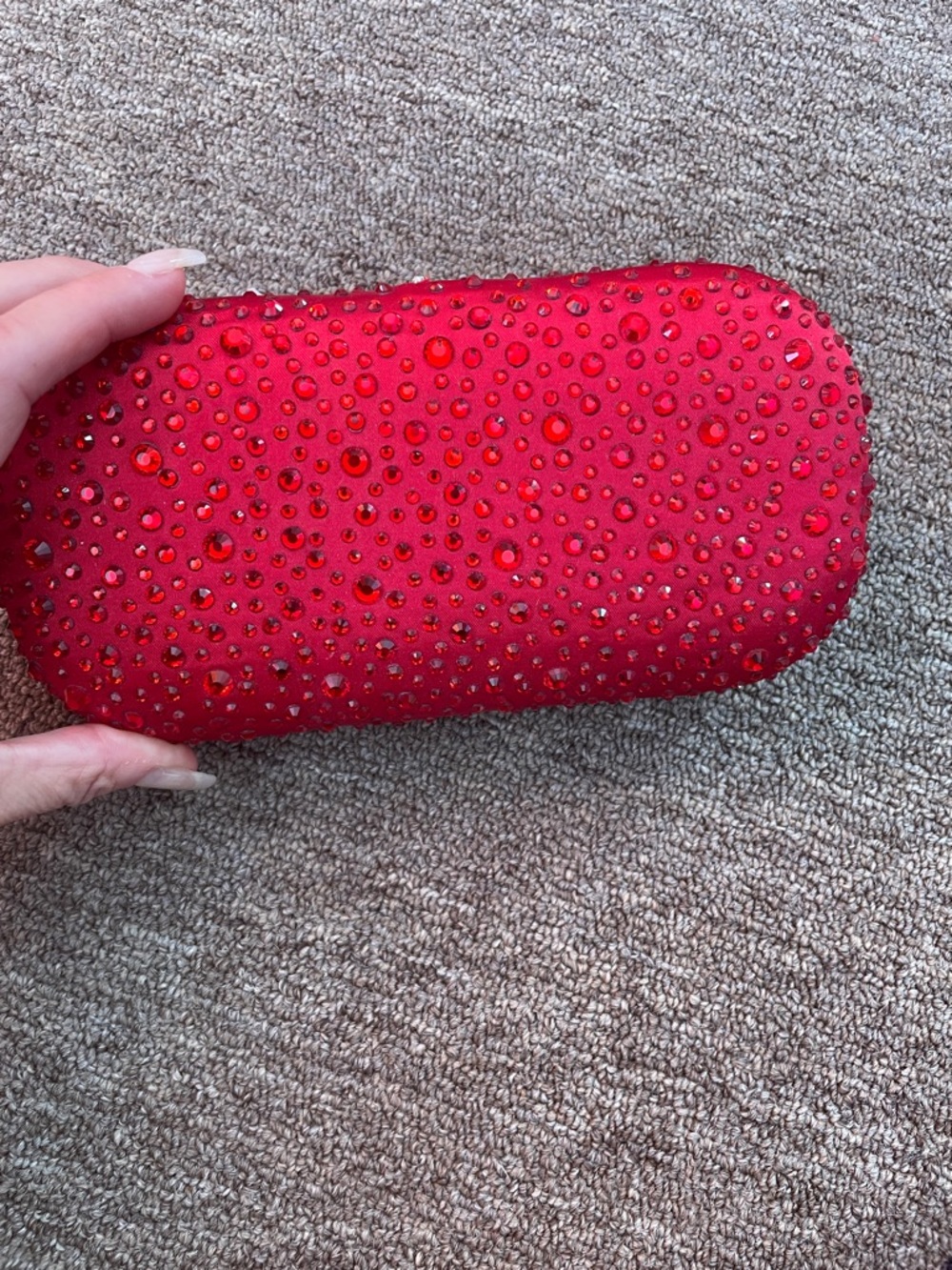 Trumps, Crystal Embellished Evening Clutch, Red, one size - Picture 2 of 10